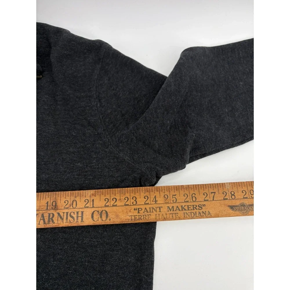 Polo Ralph Lauren, Quarter Zip Pullover, Dark Gray, Preppy/Casual Dress, XL